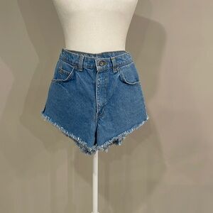 Levi’s high waisted denim shorts